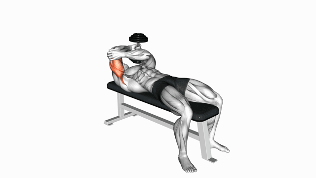 Dumbbell Lying One Arm Neutral Triceps Extension