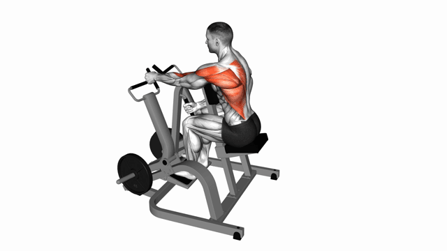 Lever Single Arm Seated Row Plate Loaded (neutral grip)
