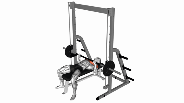 Smith machine press flat