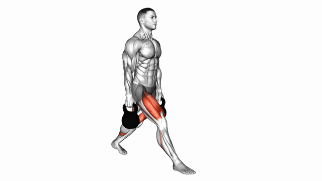Afundo com Kettlebell