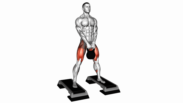 Kettlebell Sumo Squat off Stepbox