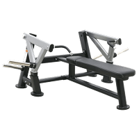 Lever flat chest press